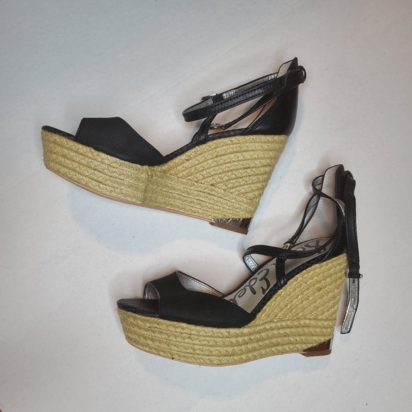 Sam Edelman Turner espadrille wedge open toe NWOT - Picture 6 of 12